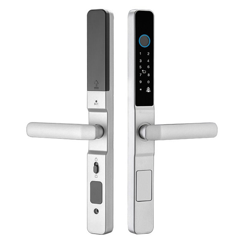 Silver MS01 Smart Door Lock - keyless smart lock fingerprint mortise - Prodillo