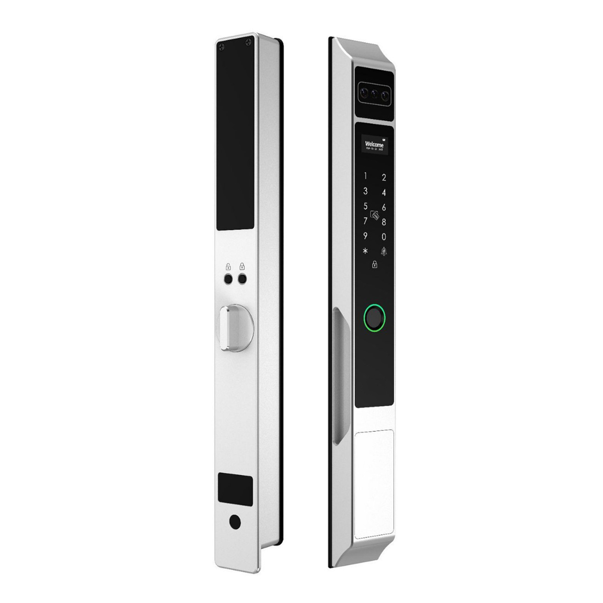 Prodillo Z10 Smart Lock - Silver | 2026 model with Facial Recognition, Fingerprint sensor, built in WiFi, LED screen