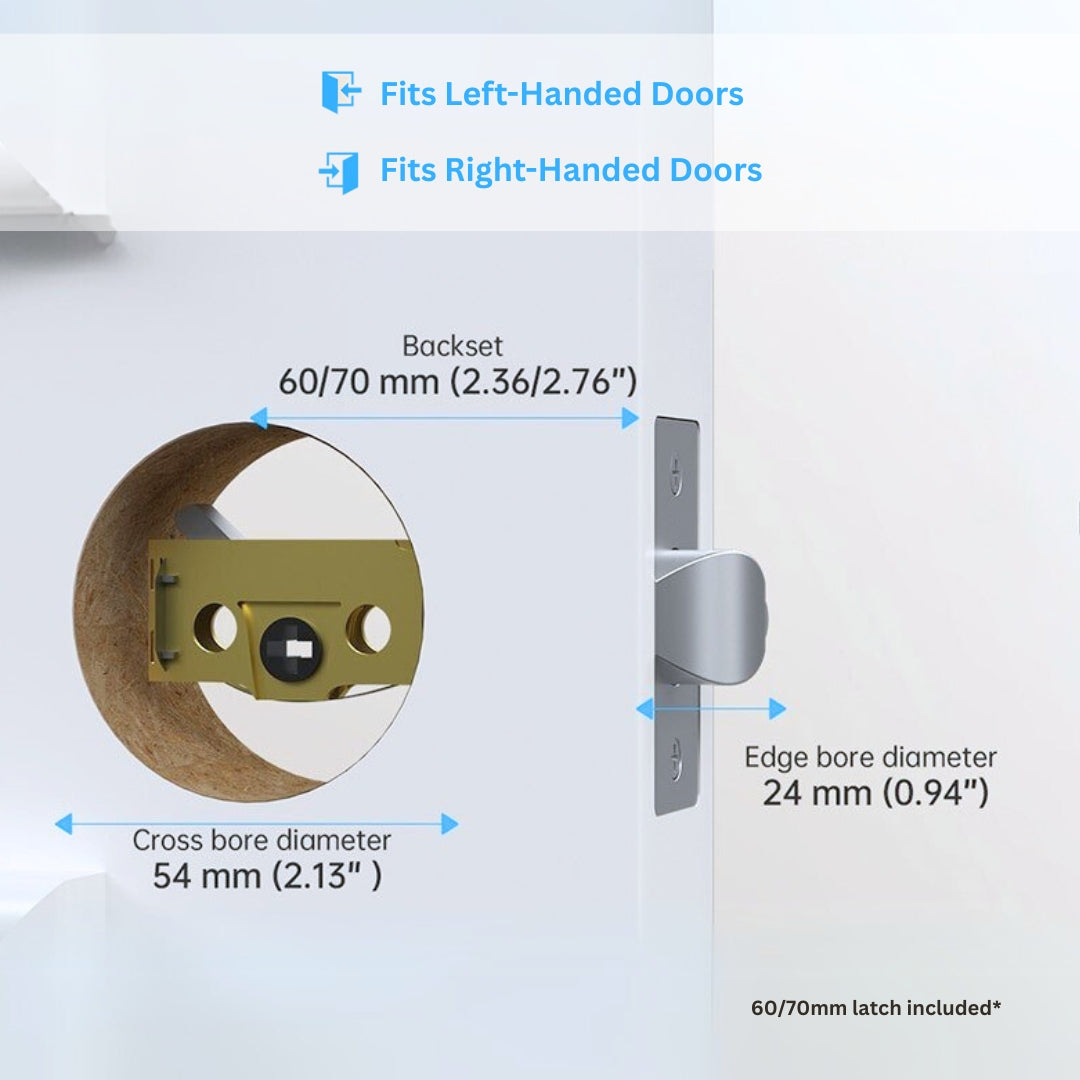 Prodillo S80 Touchscreen Smart Door Lock - Matte Black