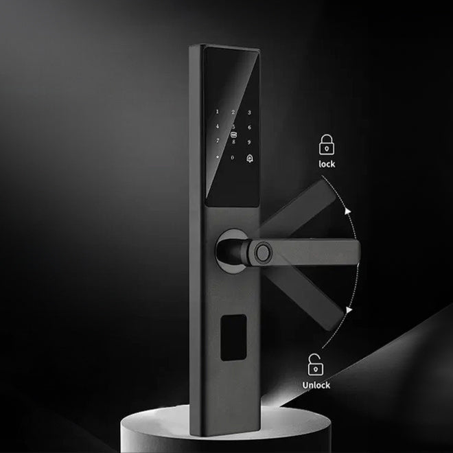 Prodillo | G2 touchscreen smart lock - Modern digital door lock on a dark background