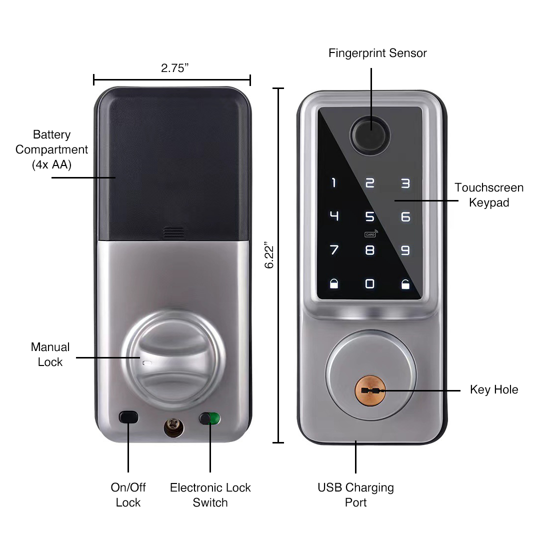 Prodillo V Series Smart Lock - Nickel
