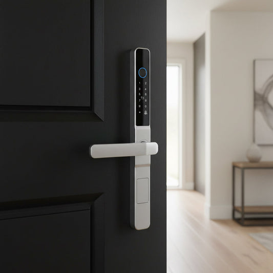 Prodillo MS01 smart lock on a door