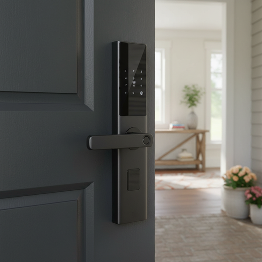 Prodillo G2 smart lock on a front door