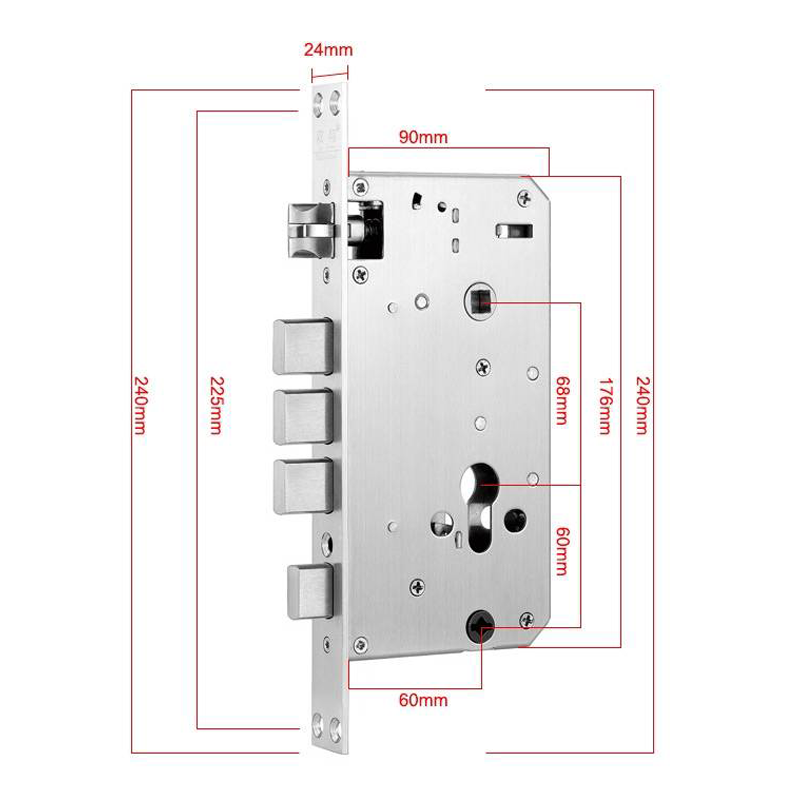 Prodillo 2-3/8" (60 mm) Einsteckschloss-Set