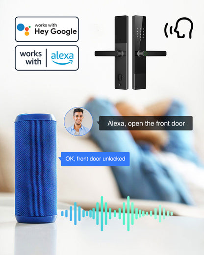 Prodillo R3 Smart lock | Smart Home Voice Connection Amazon Alexa, Google Home