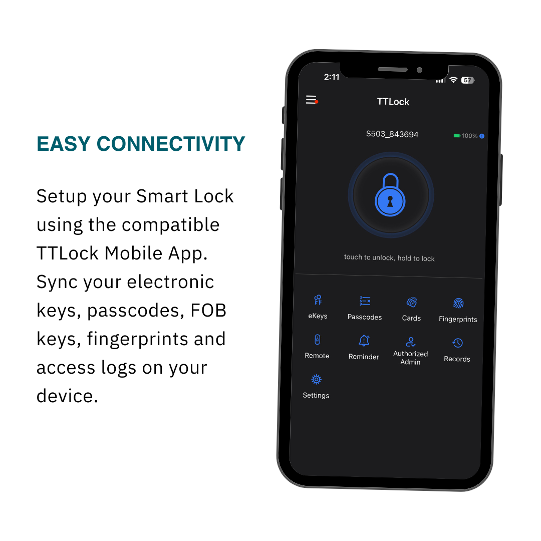 smart lock mobile app connectivity