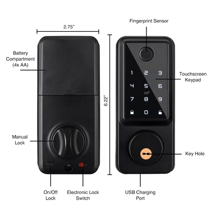 Prodillo V Series Smart Lock - Black
