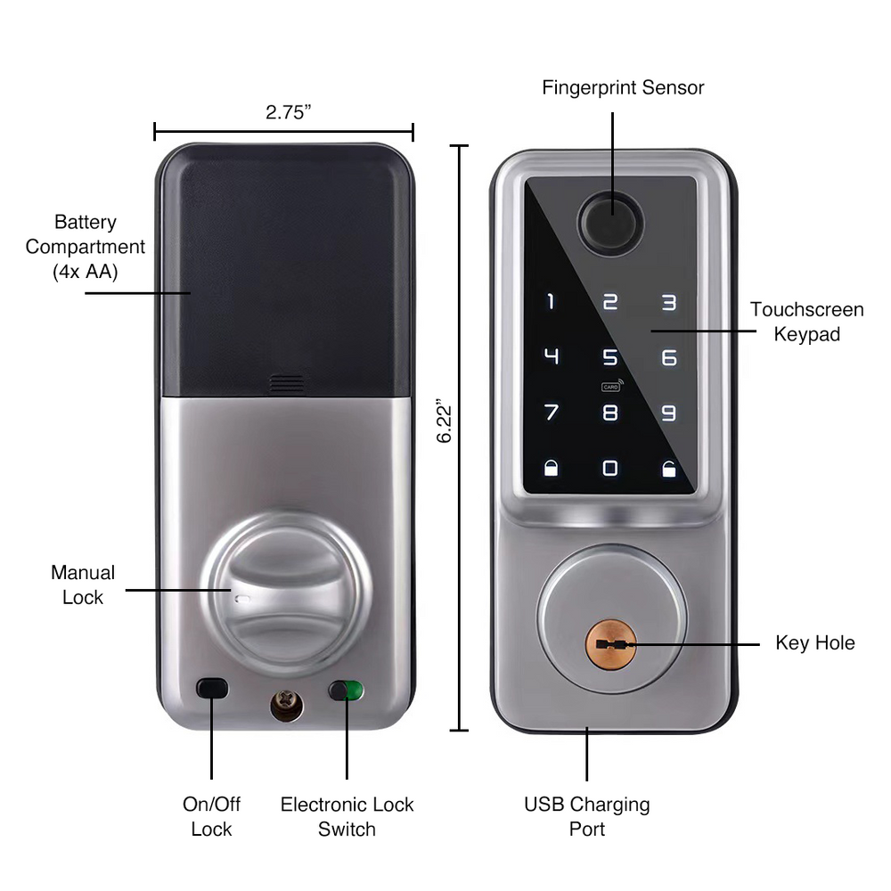Prodillo V Series Smart Lock - Nickel
