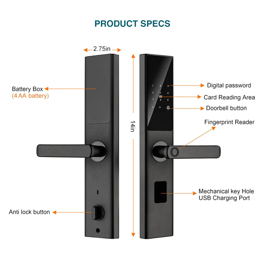 smart lock product specs