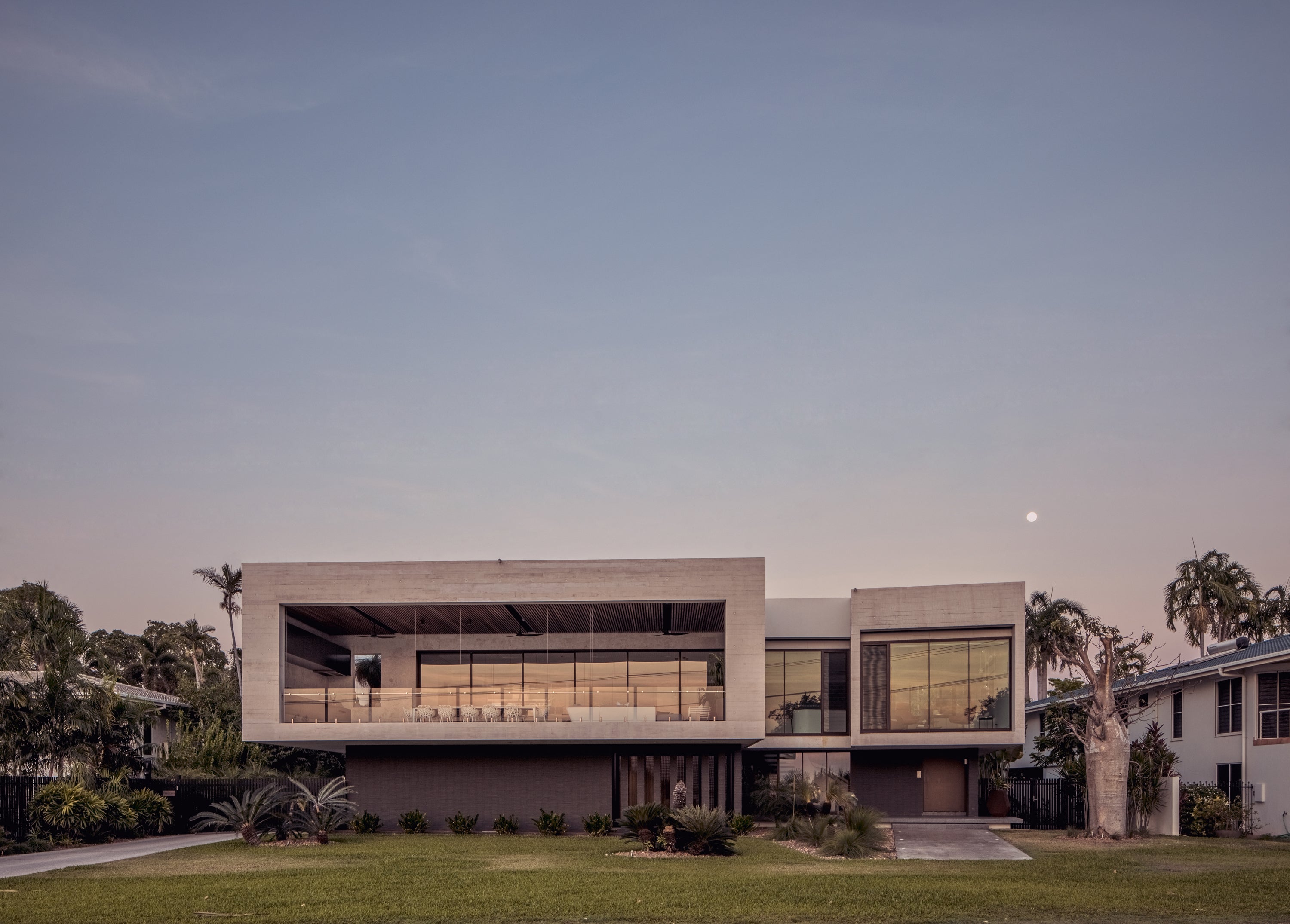 modern smart home with smart lock technology