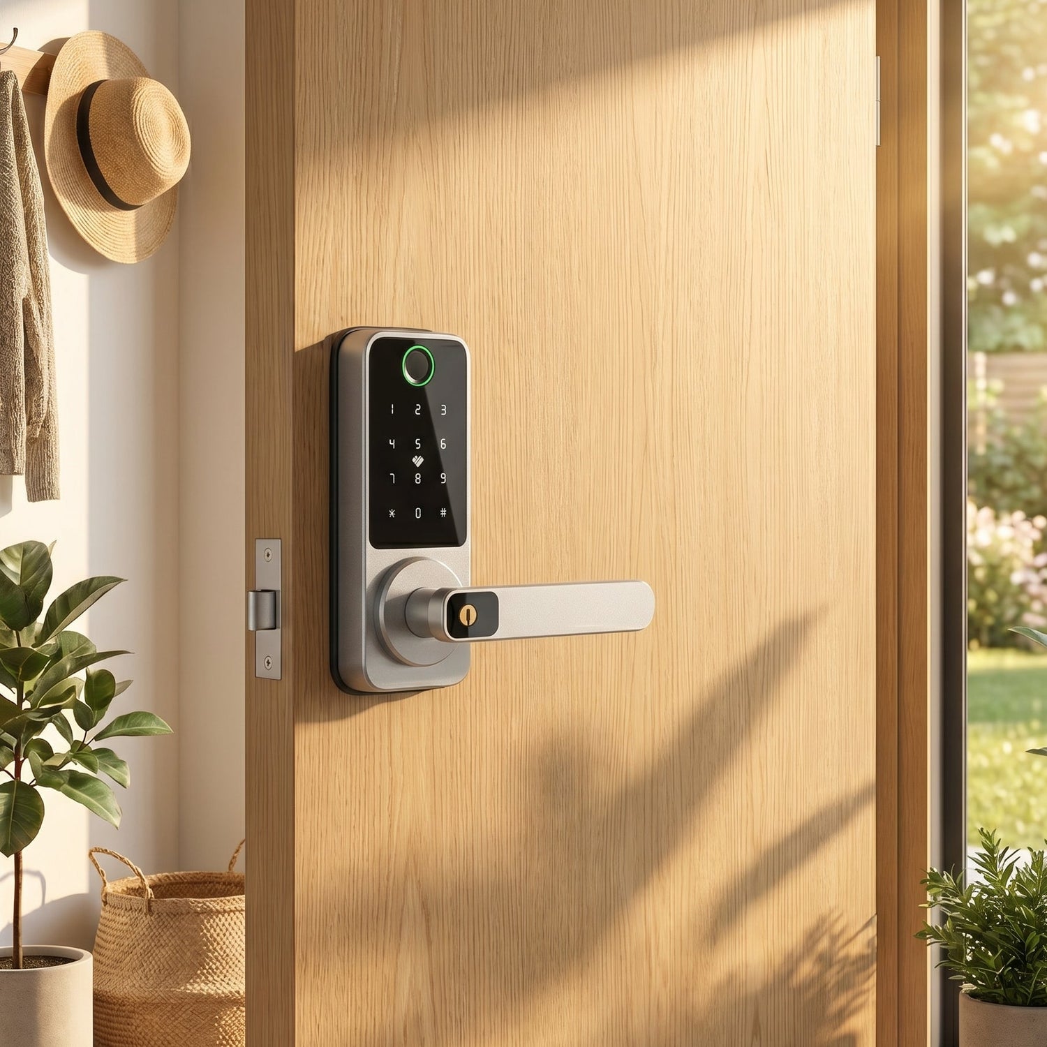 Prodillo S80 smart lock lifestyle image on a modern door.